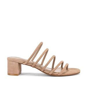 RAYE The Label Mindy Strappy Low Heel in Nude